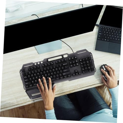 Silent Design Wired Backlit Keyboard for Computer Non Conflict Full Keyboard for Gaming