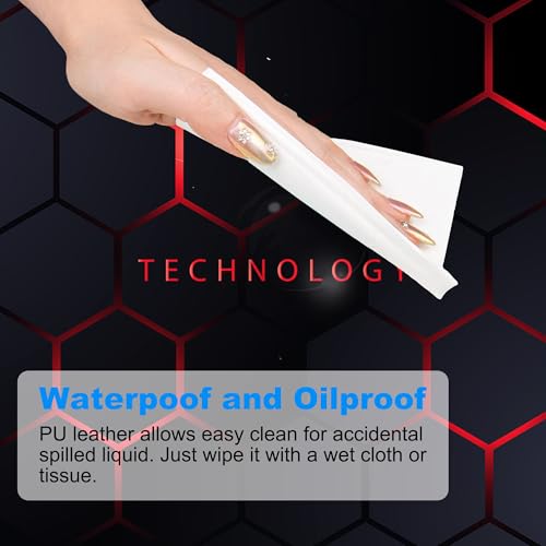Desk Pad, Black and Red Honeycomb Hexagons Technology XL Gaming Mouse Pad with Stitched Edges,Non-Slip Waterproof Rubber Base Large Desk Mat for Keyboard and Mouse 31.5"x11.8" - color: Colour14, size: X-Large