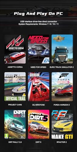 PXN HBS PC Handbrake,16Bit Hall Sensor Linear Sim Handbrake Racing Games Compatible V99 V10 V12 Logitech G25 G27 G29 G920 G923 /T500 T300 usb Handbrake （only for pc）