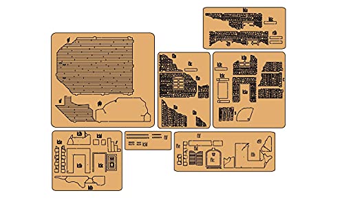 War World Gaming Destroyed Normandy House for Historical Wargames 20-28mm Scale Laser Cut MDF Building - size: Destroyed Normandy House