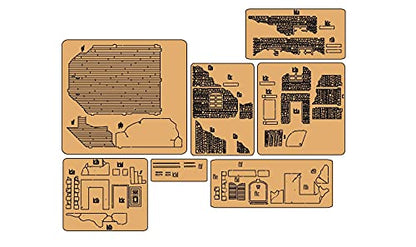 War World Gaming Destroyed Normandy House for Historical Wargames 20-28mm Scale Laser Cut MDF Building - size: Destroyed Normandy House