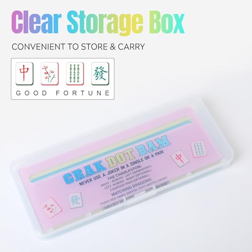 Mahjong Line Finder, 4 Pack Bright Mahjong Rules Helper Reader Beginner-Friendly Mahjong Accessories (Blue/Green/Pink/Yellow) - color: Blue/Green/Pink/Yellow