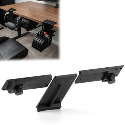 Under Desk Quick Release Mount for Honeycomb Alpha, Compatible with Bravo Flight Controls, Simulator Yoke and Throttle Clamp Bracket for Flight Setup