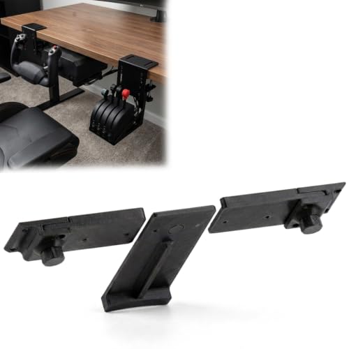 Under Desk Quick Release Mount for Honeycomb Alpha, Compatible with Bravo Flight Controls, Simulator Yoke and Throttle Clamp Bracket for Flight Setup