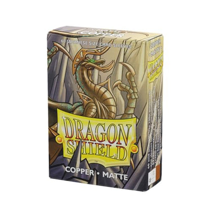Dragon Shield | Japanese Size Card Matte Sleeves | 60 CT - Smooth & Tough Premium TCG Sleeves - Compatible with Yu-Gi-Oh, Naruto, Cardfight & Vanguard | Copper - color: Copper Matte