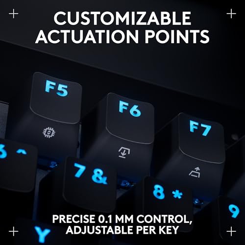 Logitech G PRO X TKL Rapid Tenkeyless Gaming Keyboard (Hall-Effect) - Black | Hall-Effect Magnetic Analog Switches with Rapid Trigger, Lightsync RGB, Detachable USB-C Cable, Volume Roller & Media Buttons - color: Black, size: TKL - Wired, style: Rapid Tri