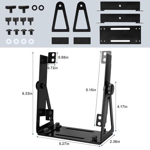 Computer Fan Stand - 120mm 140mm PC Fan Desk Stand, Heavy Duty Metal Adjustable Mount with 360° Rotation, Desktop Cooling Stand for PC, Router & Electronics (Fan Not Included)