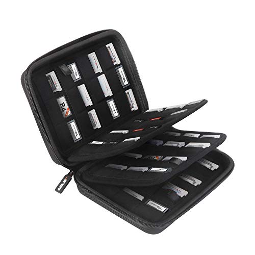 JSVER 96 Slots Game Card Case For New Nintendo Switch 3ds Hard Carrying Case for Nintendo 3DS, 3DS XL，New 2DS XL LL,2DS, DS, DSi, DSi XL LL,Nintendo Switch, Sony PS Vita Games, SD Memory Cards
