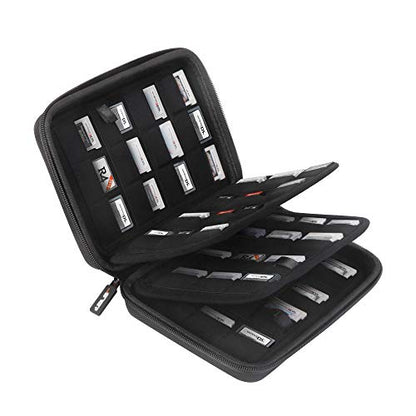 JSVER 96 Slots Game Card Case For New Nintendo Switch 3ds Hard Carrying Case for Nintendo 3DS, 3DS XL，New 2DS XL LL,2DS, DS, DSi, DSi XL LL,Nintendo Switch, Sony PS Vita Games, SD Memory Cards