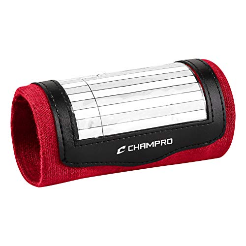 Champro Wristband Playbook - color: Scarlet, size: Youth