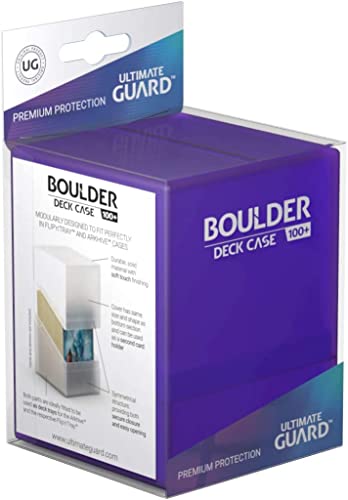 Ultimate Guard Boulder 100+ Classic, Deck Case for 100 Double-Sleeved TCG Cards, Amethyst, Secure & Durable Storage for Trading Card Games, Soft-Touch Finish - color: Amethyst, size: 100+