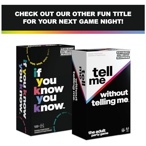 Spin Master Games, If You Know You Know IYKYK Card Game, Adult Party Game for Bachelorette Parties, College, Birthday, for Adults & Teens Ages 18+ - style: If You Know You Know