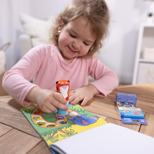 Melissa & Doug Sticker Wow!™ Tiger Bundle: 24-Page Activity Book, Refillable Sticker Stamper, Mini Pad, 500 Stickers, Arts and Crafts for Kids Ages 3+ - color: Tiger, size: Bundle