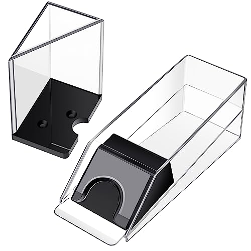 Honoson 6 Deck Blackjack Shoe and Discard Tray Acrylic, Clear | Card Dispenser for Poker Games, Dealing Shoe with Discard Holder for Casino Blackjack, Transparent Acrylic Material - color: Clear, style: 6 Deck