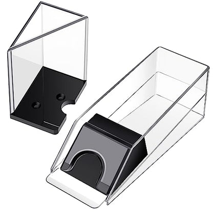 Honoson 6 Deck Blackjack Shoe and Discard Tray Acrylic, Clear | Card Dispenser for Poker Games, Dealing Shoe with Discard Holder for Casino Blackjack, Transparent Acrylic Material - color: Clear, style: 6 Deck