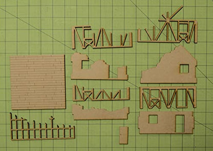 GameCraft Miniatures 28mm Small Half Timber House - 28MMDF550