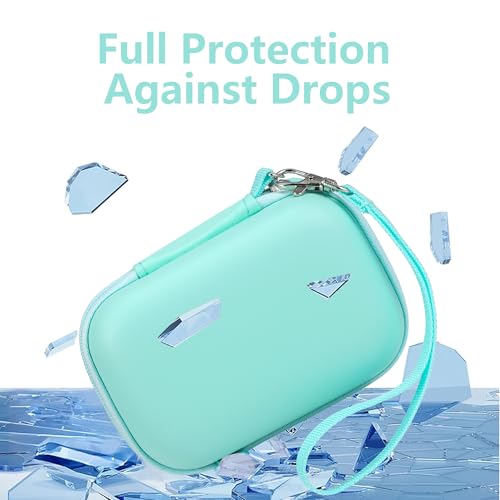 Leayjeen Kids Camera Case for Goopow/Mgaolo Kids Camera-Light Green | Fits CIMELR/Seckton/OZMI Kids Toy Cameras and Children Digital Camera,Shockproof Water-Resistant Hard EVA Shell(Case Only) - color: Green