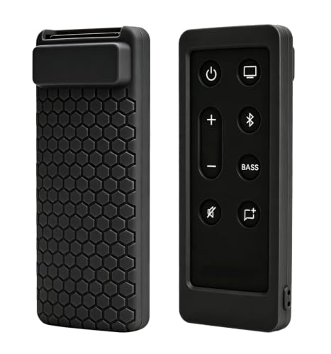 Case for Bose Solo 5 10 15 Series ii TV Remote,Silicone Cover for Bose Solo Cinemate Series II IIGS 1SR 10&15 Remote Controller Skin Protective Universal Replacement Sleeve-Black - color: Black