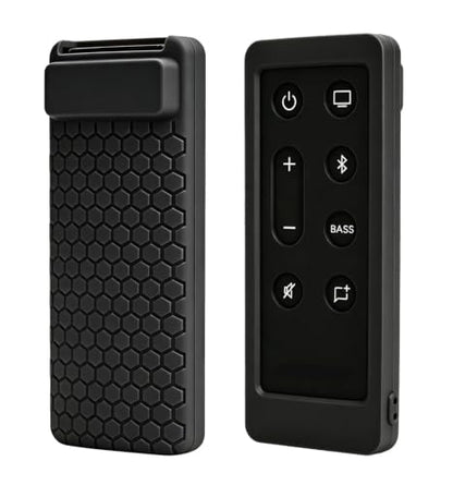 Case for Bose Solo 5 10 15 Series ii TV Remote,Silicone Cover for Bose Solo Cinemate Series II IIGS 1SR 10&15 Remote Controller Skin Protective Universal Replacement Sleeve-Black - color: Black
