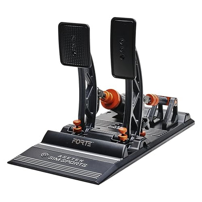 ASETEK SimSports Forte Load Cell Sim Racing Pedals | Adjustable and Customizable Sim Pedals Arms | Built to Replicate Real-Life Racing | PC Compatible - size: Forte