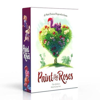 Paint the Roses Board Game | Cooperative Alice in Wonderland Deduction Game | 2-5 Players | Age 11+ | 60 Min
