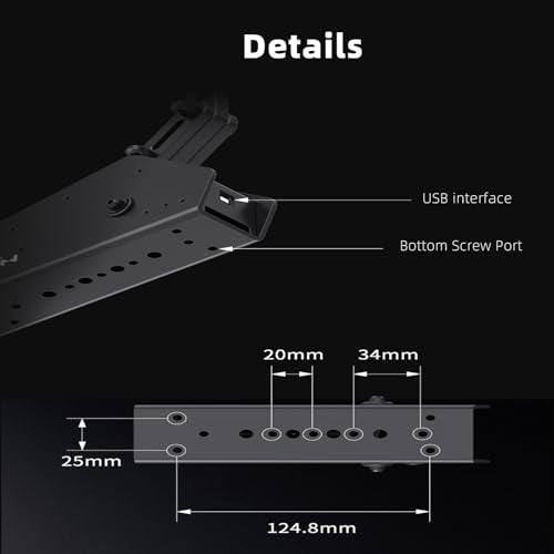 PXN HBS PC Handbrake, 16Bit Hall Sensor Linear Sim Racing Handbrake, Full Aluminum Alloy Construction, Adjustable Force & Stroke, USB Plug and Play, Compatible with PXN V9/V10/V12 & Logitech G27/G29, for Windows 7/8/10/11 Drifting Rally Games