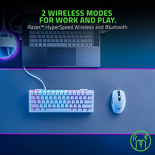 Razer Orochi V2 Wireless Gaming Mouse — Ultra Lightweight & Portable, Bluetooth & 2.4Ghz Wireless Connectivity, 18K DPI, Up to 950hrs Battery Life, Compatible with PC & Mac — White | Portable, Bluetooth & 2.4Ghz Wireless Connectivity, 18K DPI, Compatible
