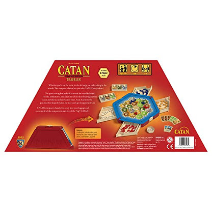 CATAN Traveler COMPACT EDITION Board Game - Settle, Trade, and Build on the Go! Strategy Game, Family Game for Kids and Adults, Ages 10+, 2-4 Players, 60 Minute Playtime, Made by CATAN Studio | Settle, Trade, and Build on the Go, Strategy Game, Family Gam