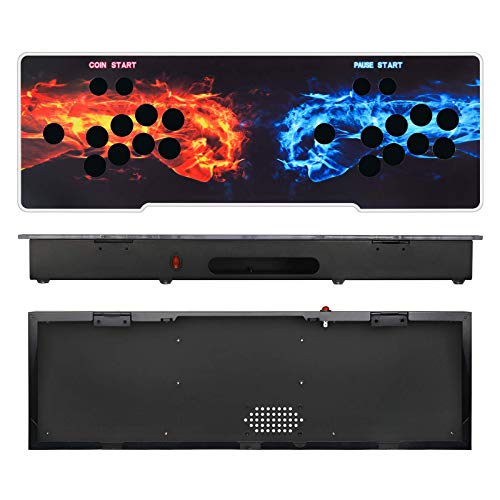 ARCADORA DIY Arcade Console Case Acrylic Panel Video Game Machine Box Replacement Case, Supports 8 Buttons, Home Cabinet 2 Players DIY Joystick Accessories Kit Empty Arcade Box