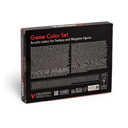 Vallejo - 게임 컬러 어드밴스드 세트 | 판타지 및 워게임 피규어용 고급 세트 | 16병 x 18ml (0.60 fl.oz.) - style: 고급 세트