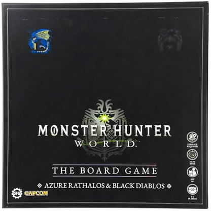 Steamforged Games, Monster Hunter World the Board Game: Azure Rathalos & Black Diablos Miniatures Set