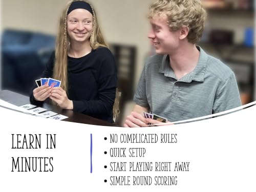 Burum Card Game – Easy-to-Learn Family Card Game for 3-12 Players, Unique Sweep-the-Pile Gameplay, Fun for Kids, Teens & Adults, Great for Game Night, Parties & Travel