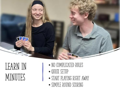Burum Card Game – Easy-to-Learn Family Card Game for 3-12 Players, Unique Sweep-the-Pile Gameplay, Fun for Kids, Teens & Adults, Great for Game Night, Parties & Travel