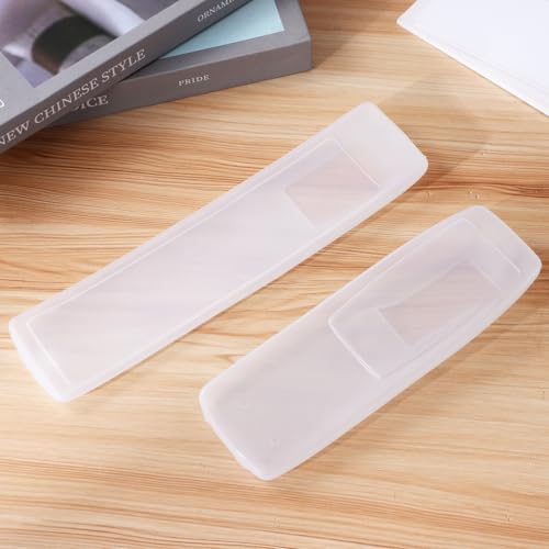 Remote Control Covers Transparent Silicone Dust Protector for Tv and Air Conditioner Remotes Flexible Fit Clear Sleeve