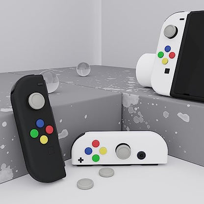 eXtremeRate PlayVital Switch Joystick Caps, Switch Lite Thumbstick Caps, Silicone Analog Cover for OLED Joycon Thumb Grips - Light Gray - color: Light Gray