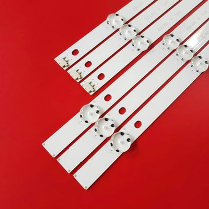 6Pcs/1Set LED Backlight Strip Compatible with LG 49" TV 49UJ630 49LJ614V 49UJ634V 49UJ670 49UJ651V 49UJ701V 17Y 49UJ65_A_27LED