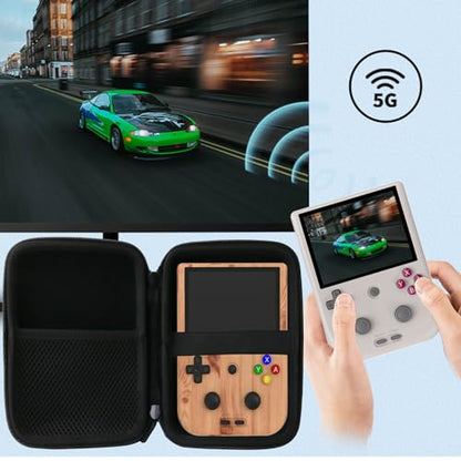 Hard Carrying Case Compatible with RF40H/RG406V/RG405V Retro Handheld Game Console (Black) - style: black