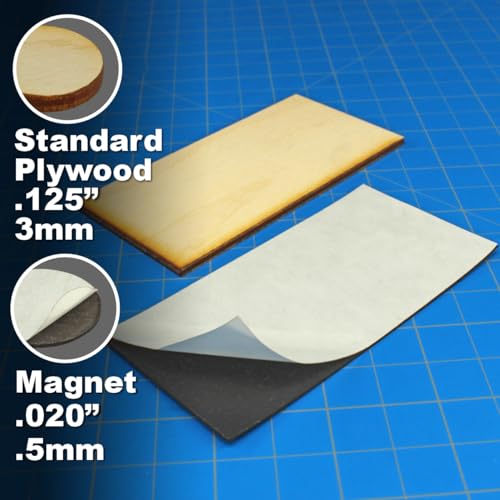 LITKO Ready Base Kit | Compatible with The Old World | 50x100mm Chariot | Twenty 3mm plywood bases + magnets | Magnetize minis for storage & steel trays | Infantry - style: 50x100mm Rectangular