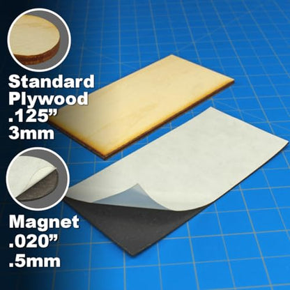 LITKO Ready Base Kit | Compatible with The Old World | 50x100mm Chariot | Twenty 3mm plywood bases + magnets | Magnetize minis for storage & steel trays | Infantry - style: 50x100mm Rectangular