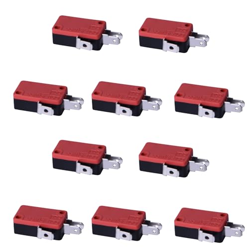 10PCS Durable 3-pin Microswitch for Arcade Push Button Repairing Replacement