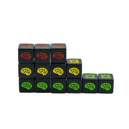 Steve Jackson Games Zombie Dice | Fast Press-Your-Luck Dice Roller with Brains and Shotguns, Quick Zombie Apocalypse Fun for 2+ Players, Ages 10+