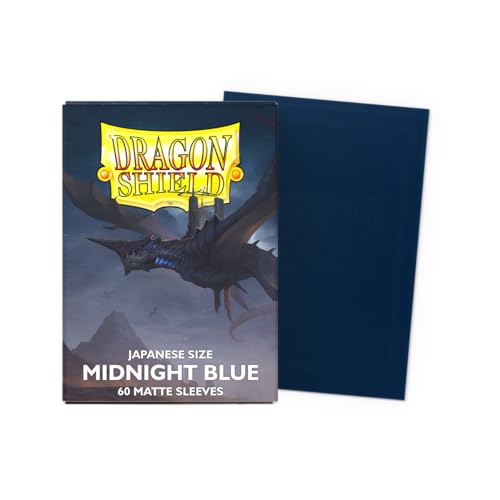 Dragon Shield | Japanese Size Card Matte Sleeves | 60 CT - Smooth & Tough Premium TCG Sleeves - Compatible with Yu-Gi-Oh, Naruto, Cardfight & Vanguard | Midnight Blue - color: Midnight Blue