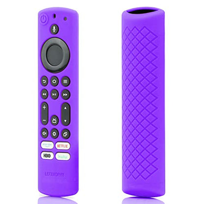 LEFXMOPHY CT-RC1US-21 Case Cover Replacement for Toshiba and Insignia NS-RCFNA-21 CT-RC1US-21 TV Remote, Purple Voice Silicone Protective Protector - color: Purple