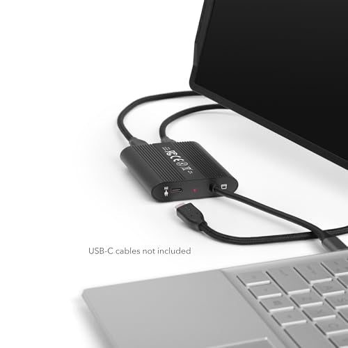 SideTrak USB-C Adapter, Laptop Compatible, Multi Charging, Travel Friendly, USB Type C with Pass-Through Power, Black, Compatible with SideTrak Solo and Swivel Triple Screen Monitors | WindowsOS Only - style: USB-C Hub