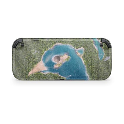 Glossy Glitter Gaming Skin Compatible with Nintendo Switch 2 Console Only - Arial Beach - Premium 3M Vinyl Protective Wrap Decal Cover - Easy to Apply | Crafted in The USA by MightySkins - color: Arial beach, size: Switch 2 Console Skin Only, style: Gloss