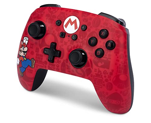 PowerA Enhanced Wireless Controller for Nintendo Switch - Here We Go Mario, Nintendo Switch - OLED Model, Nintendo Switch Lite, Gamepad, game controller, Bluetooth controller (Amazon Exclusive) - color: Here We Go Mario