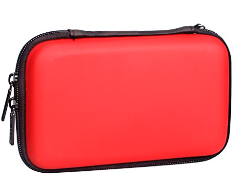 Aprince Digital Gadget Case Waterproof Memory Card Case, Designed for External Hard Drive,USB Flash Drives,Power Banks - Best for Traveling - color: Red