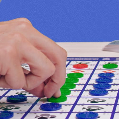 SEQUENCE- Original SEQUENCE Game with Folding Board, Cards and Chips by Jax ( Packaging may Vary ) White, 10.3" x 8.1" x 2.31"
