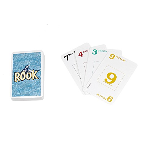 Hasbro Gaming Rook Card Game | Family Games for Kids, Teens, and Adults | 2 to 6 Players | Bidding and Trick-Taking Games | Fun Summer Activities | Vacation Travel Essentials | Ages 8+ - size: Standard - Pack of 1