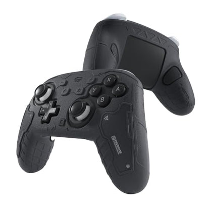 GesTac Silicone Case Compatible with Switch 2 Pro Controller, Protective Cover Skin, Tactical Anti-Slip Grip Cover, Shockproof Soft Silicone Sleeve, Sweat-Resistant, 3D Texture – Black